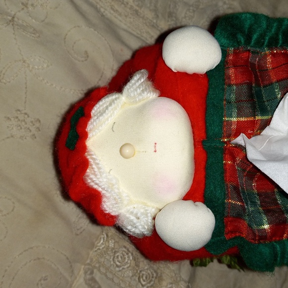 Christmas Holiday Mrs. Clause Tissue Kleenex Box Cover - Picture 3 of 6